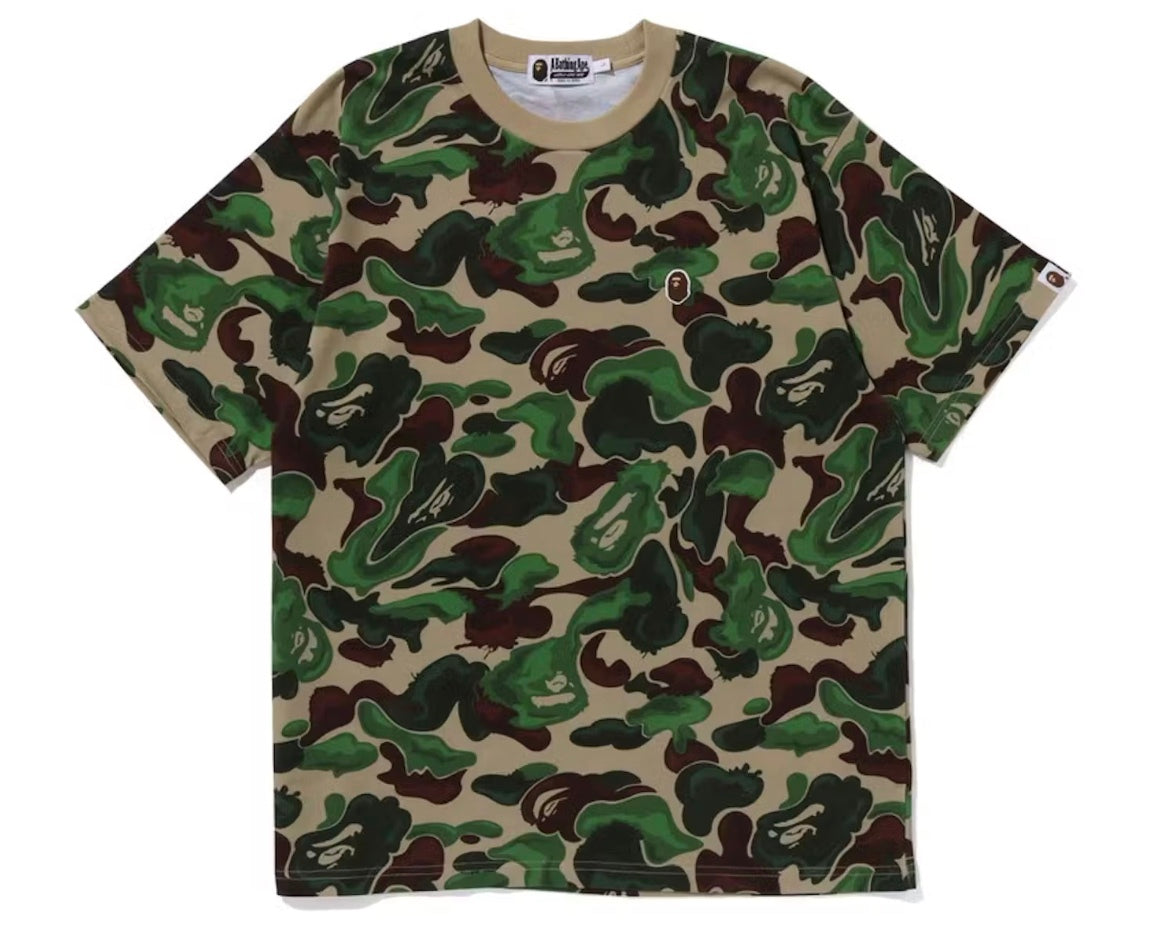 BAPE Art Camo One Point Tee Green