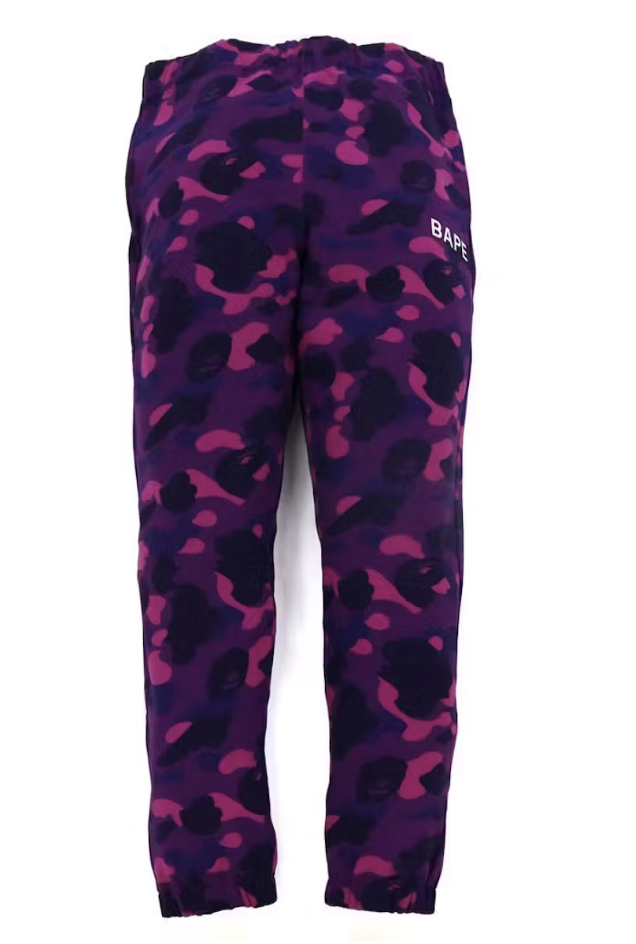 BAPE Purple Color Camo Sweatpants