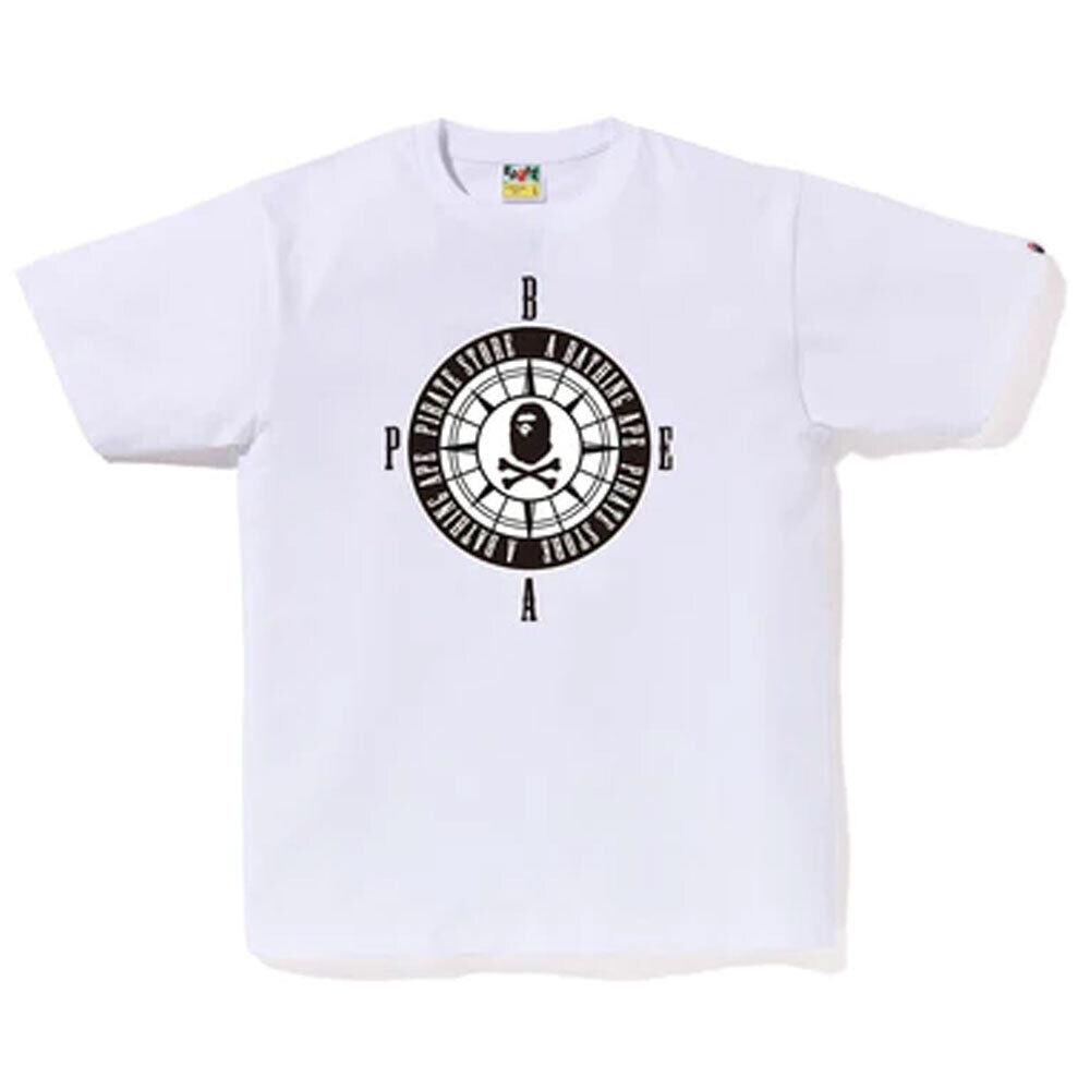 BAPE Pirate Compass Tee White