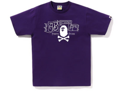 BAPE Crossbone Logo Purple Tee (Copy)