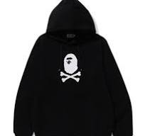 BAPE Crossbones Pullover Hoodie Black