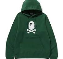BAPE Crossbones Pullover Hoodie Green