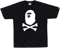 BAPE Big Head Crossbones Tee Black