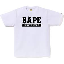 BAPE Crossbone College Tee White