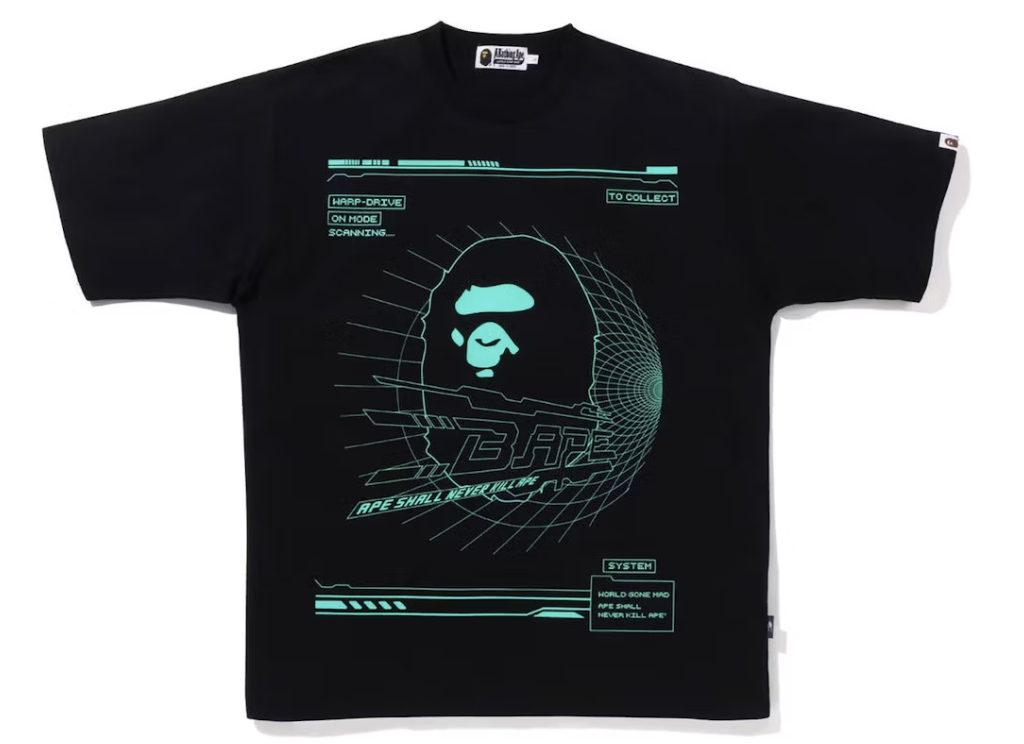 BAPE Cyber Bathing Ape Relaxed Fit Tee