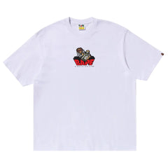 BAPE Grafitti Bape Logo Relaxed Fit Tee White