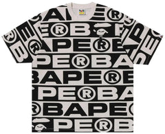 BAPE Lux Sport Pattern Tee Ivory