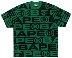 BAPE Lux Sport Pattern Tee Green