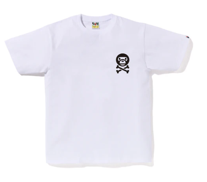 BAPE Baby Milo Crossbone Tee #2 White