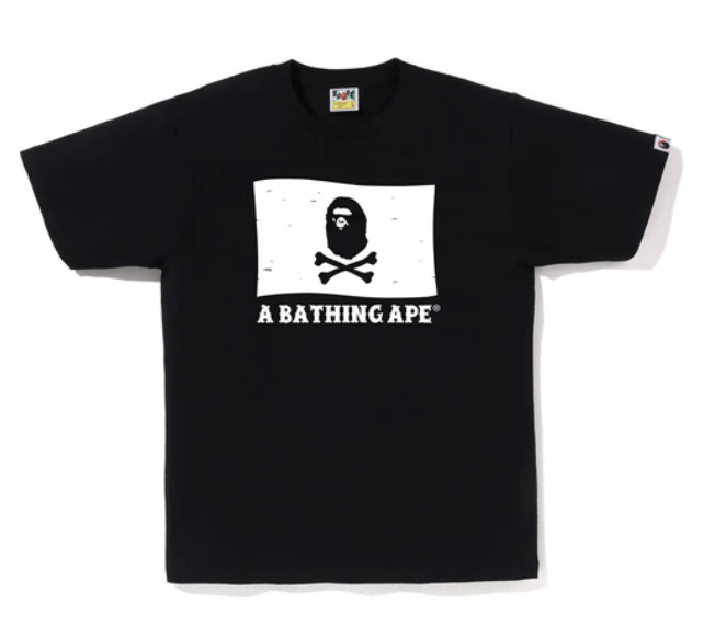 BAPE Pirate Flag Tee Black