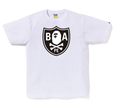 BAPE Crossbone Shield Tee White