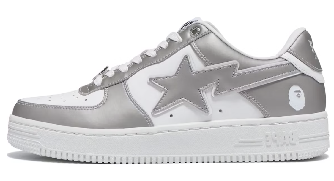 A Bathing Ape Bape Sta #4 Silver