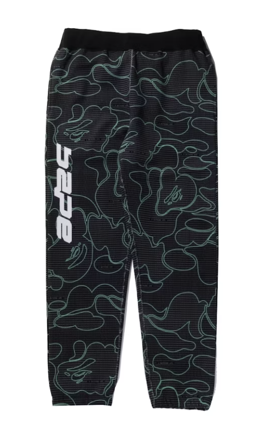 BAPE Text Camo Black Sweatpants
