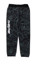 BAPE Text Camo Black Sweatpants