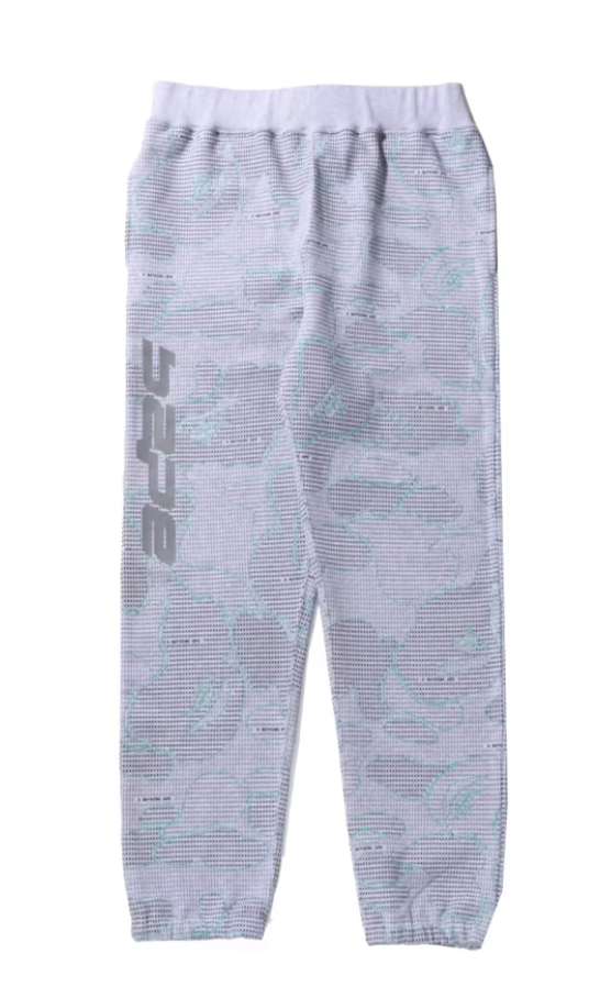 BAPE Text Camo White Sweatpants