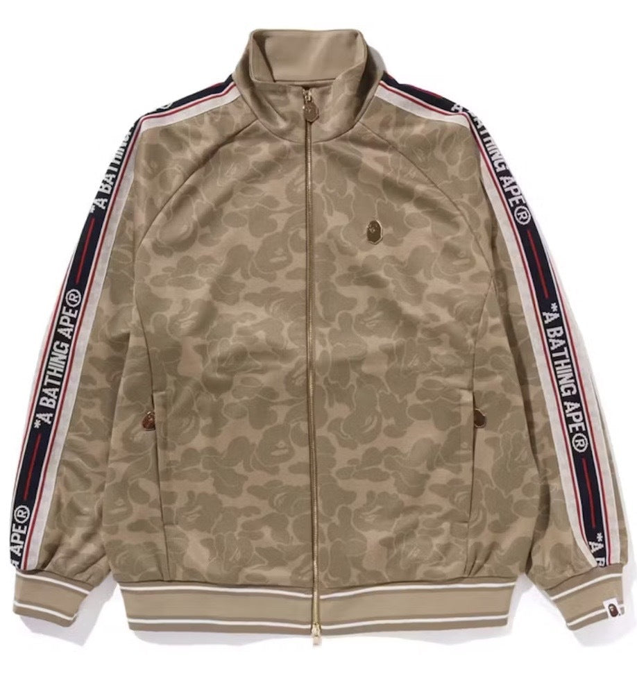 BAPE Tonal Solid Camo Track Jacket Beige