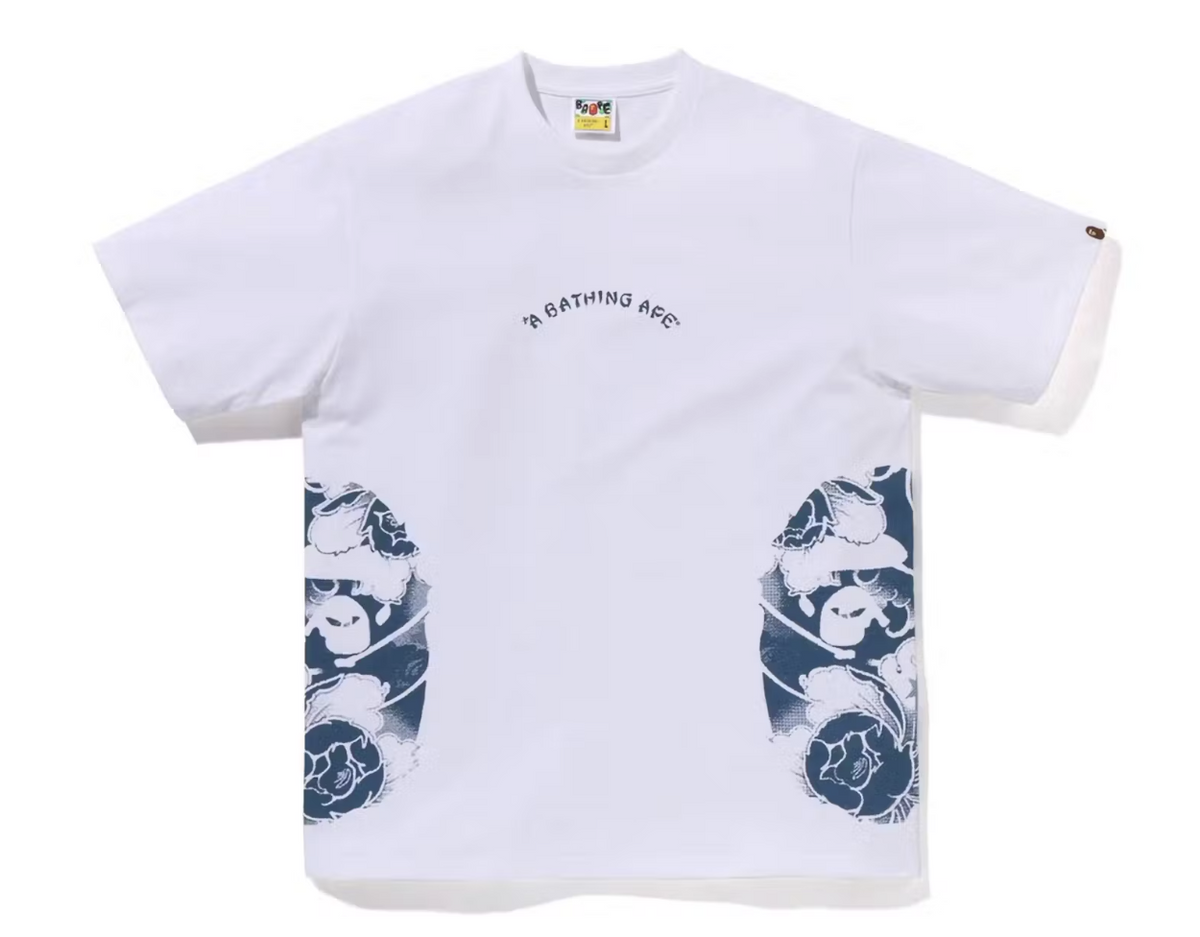 BAPE Japanese Tattoo Side Big Ape Head White