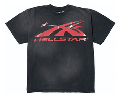 Hellstar Sport Logo Gel Black/Red Tee