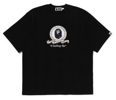 BAPE Graphic Relaxed Fit Black Tee