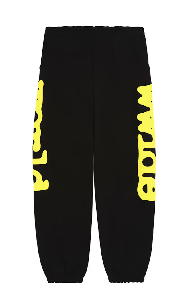 Sp5der Beluga Sweatpants Onyx/Yellow