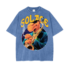 Solace Blues Camel Blue Tee