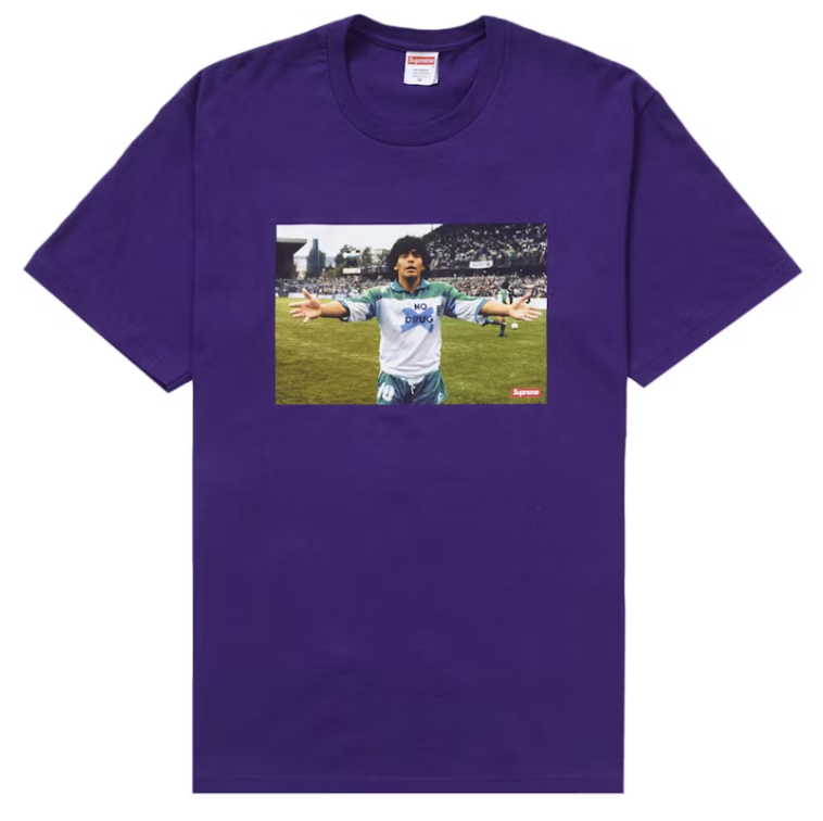 Supreme Maradona Tee Purple