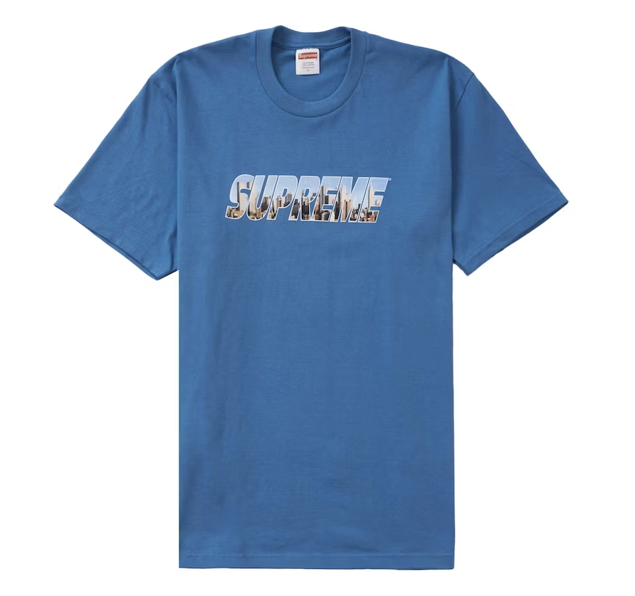 Supreme "Gotham" Faded Blue Tee