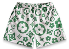 Bravest Studios Cream Flower Shorts