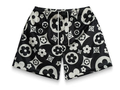 Bravest Studios Black Cream Flower Shorts