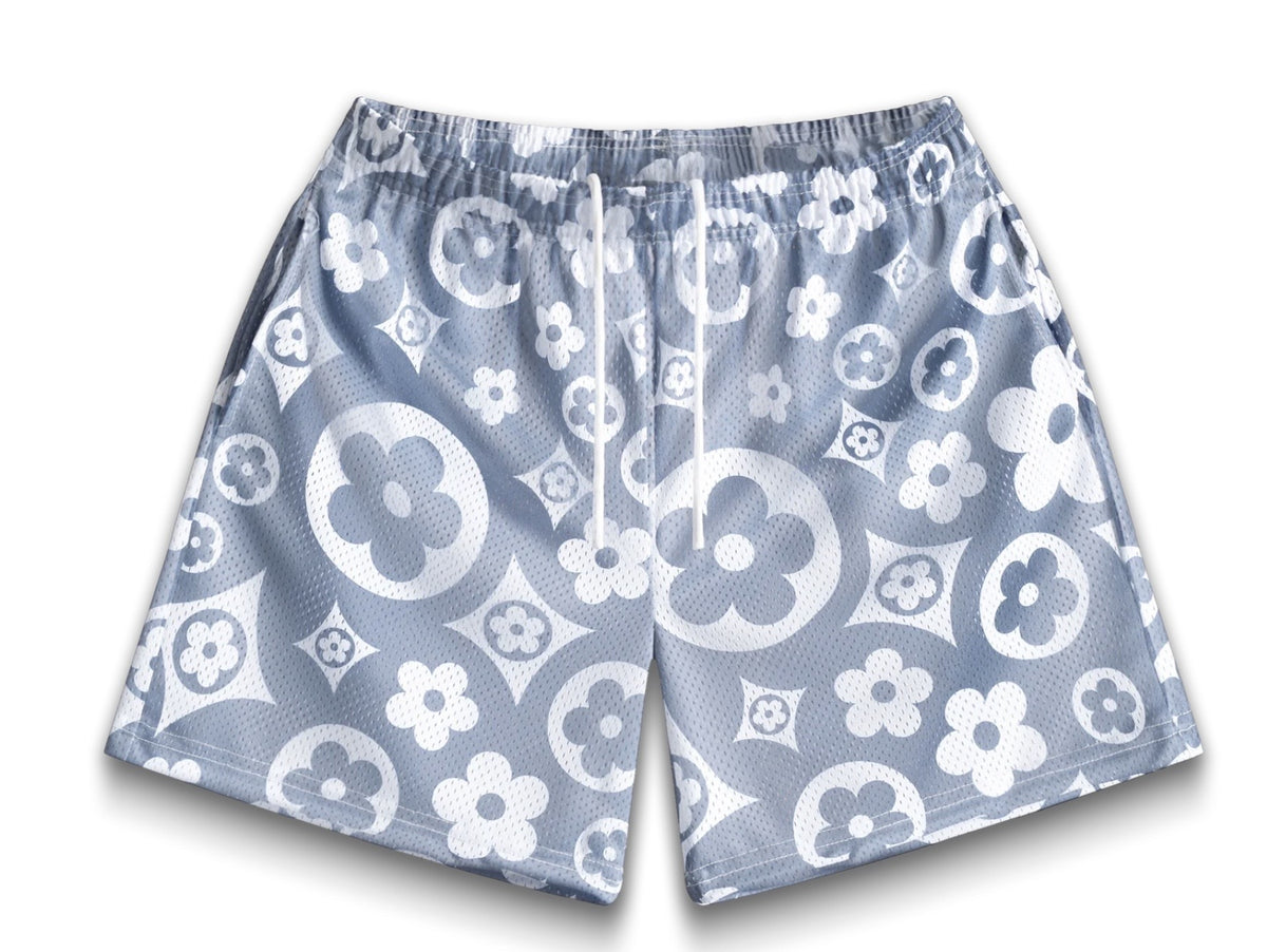 Bravest Studios Grey Flower Shorts