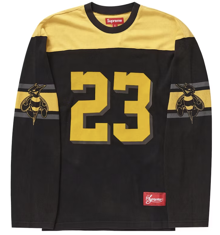 Supreme Bumblebee L/S Football Top Black