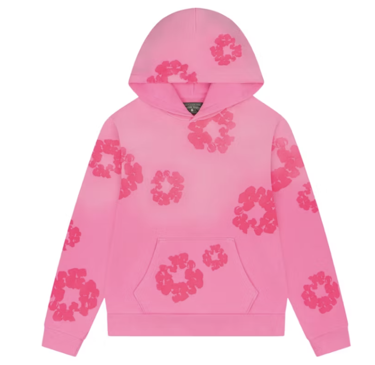 Denim Tears Mono Cotton Wreath Hoodie Pink