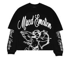 Mixed Emotion Black "Blur" Long Sleeve Tee