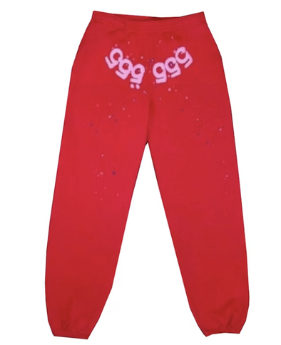 Sp5der Worldwide 555 Sweatpants Red