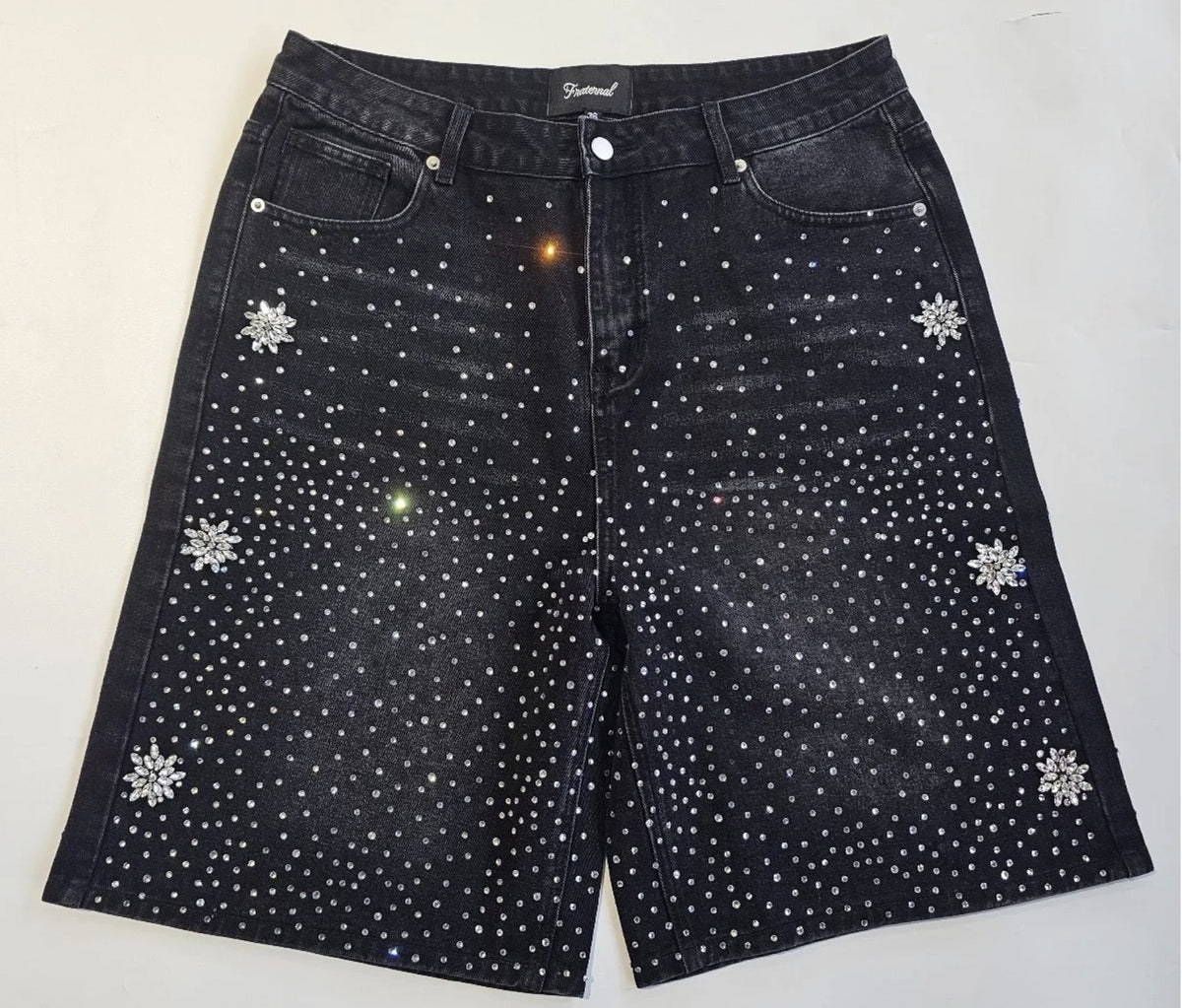 Washed Olive Black Astro Jorts