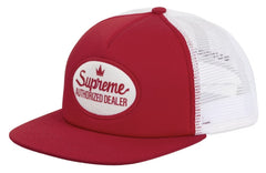 Supreme Authorized Mesh Back 5-Panel (SS25) Red
