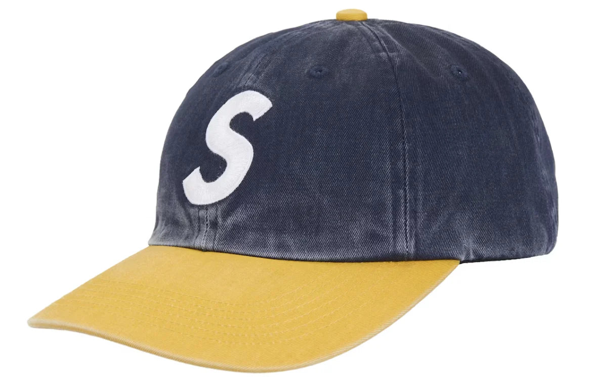 Supreme Pigment Coated 2-Tone S Logo 6-Panel Navy