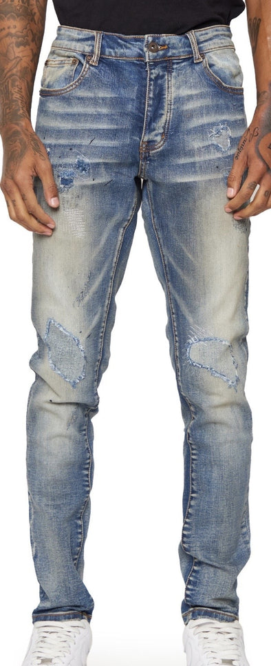 Valabasas Jeans "Creed" Blu Sporco