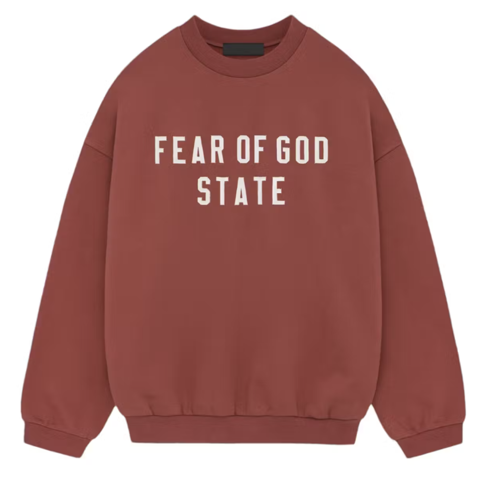 FOG Essentials Heavy Fleece Crewneck Crimson