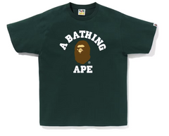 BAPE College Logo Green Tee