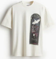 Who Decides War x Jean-Michel Basquiat x H&M Window Cream Tee