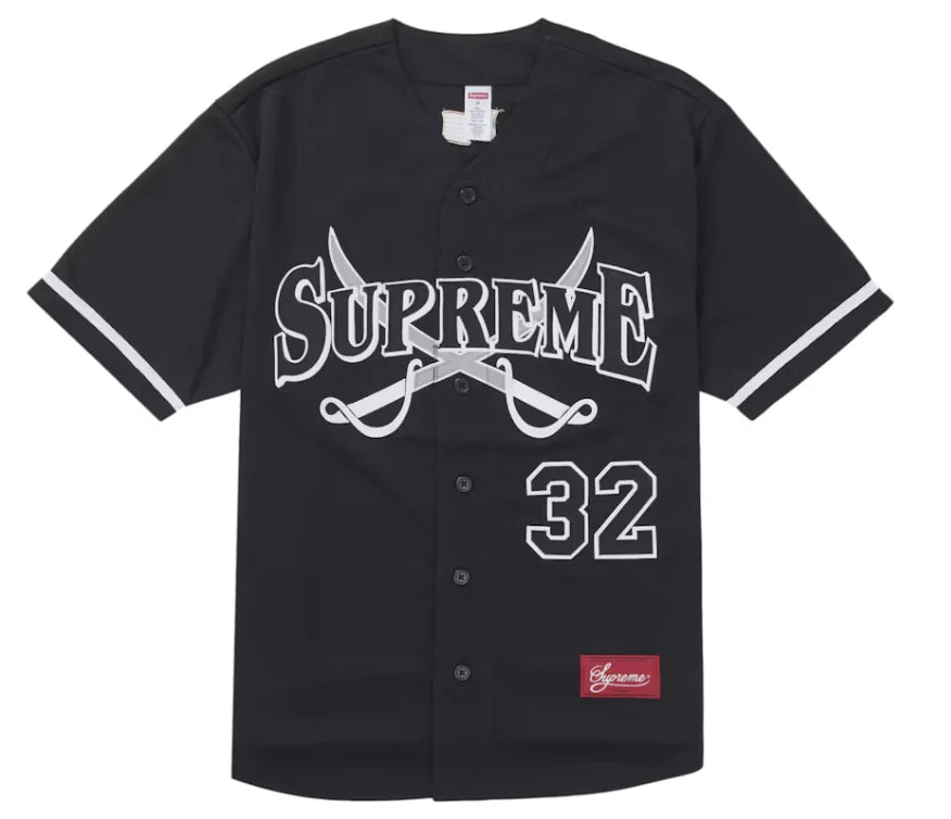 Supreme Swords Baseball Jersey Black
