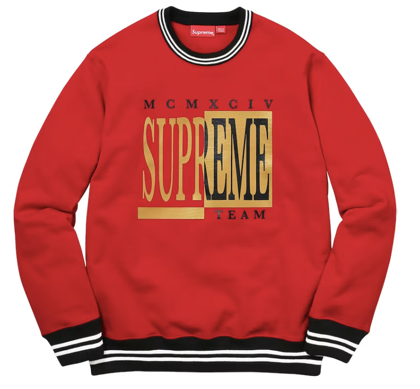 Supreme Team Crewneck Red Pre-Owned