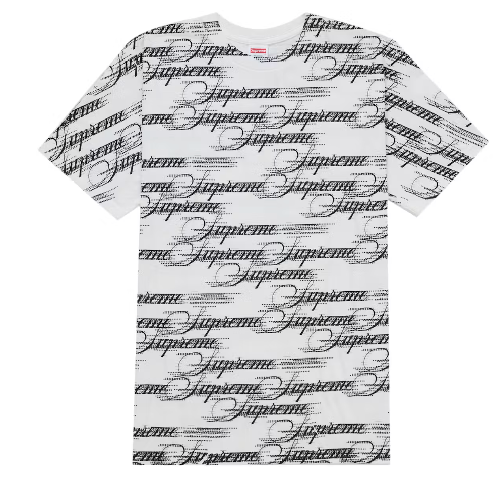 Supreme Script Tee FW26 White