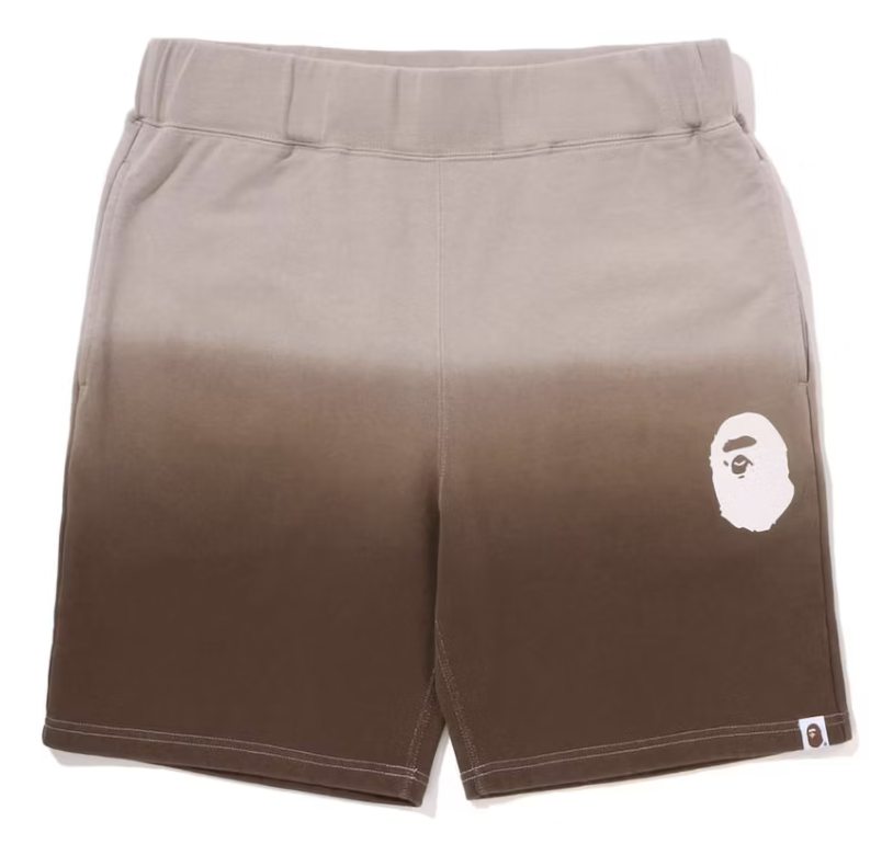 BAPE Gradation Sweat Shorts Brown