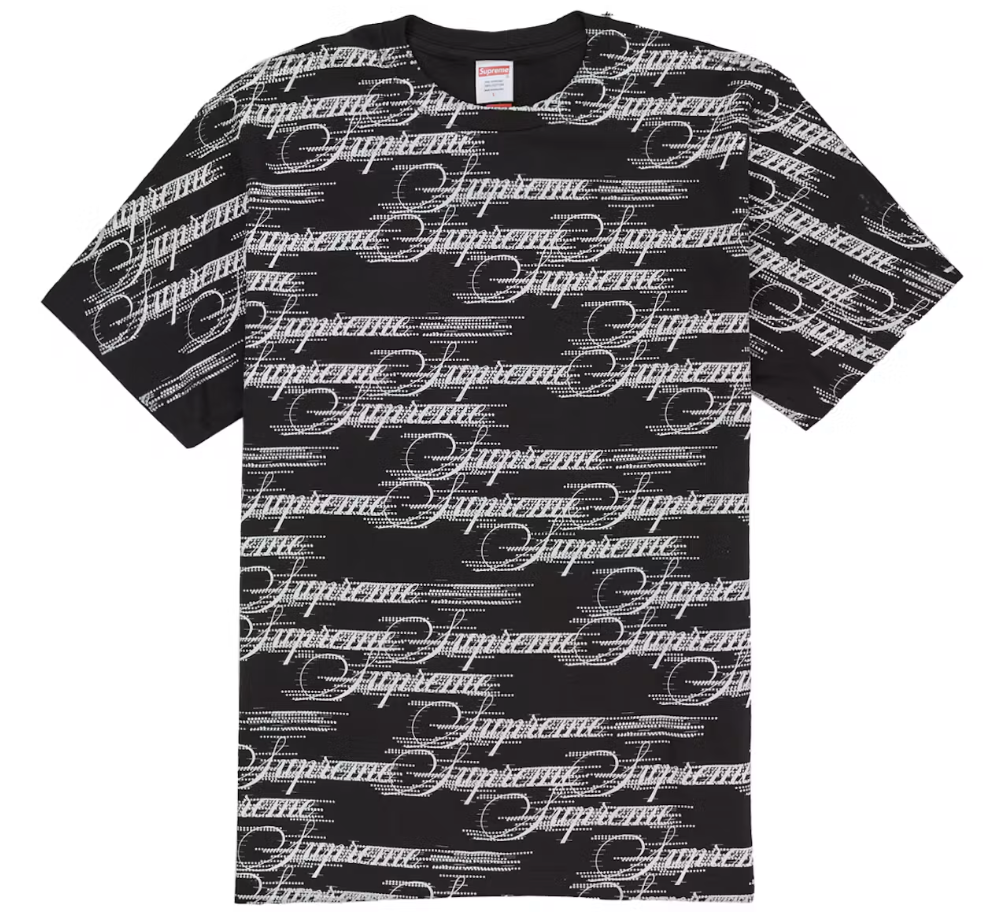 Supreme Script Tee FW26 Black