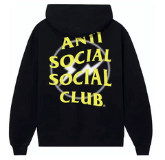 ASSC x Fragment Design Half Tone Logo Hoodie - Black/Yellow