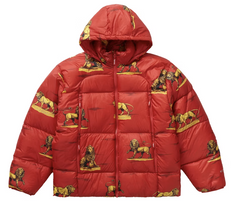 Supreme Featherweight Down Lions Puffer Red Jacket