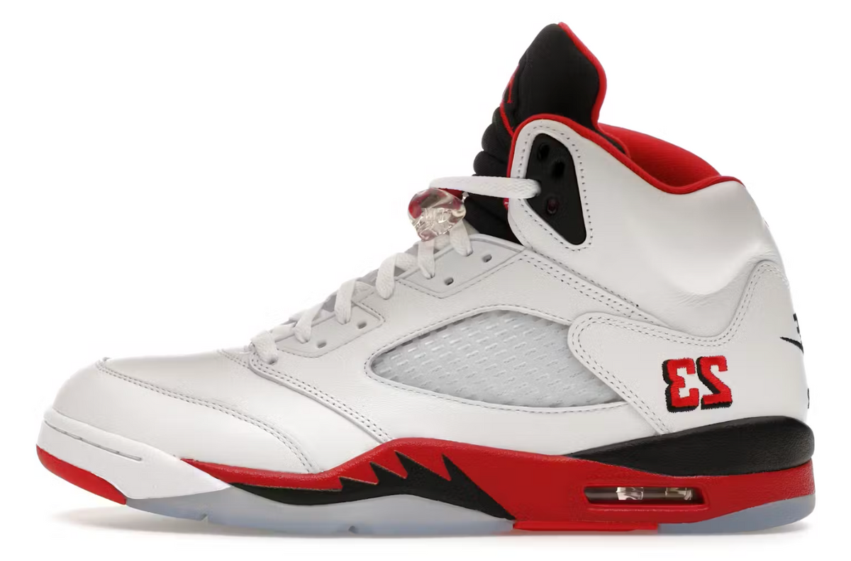 Jordan 5 Fire Red Black Tongue 2025