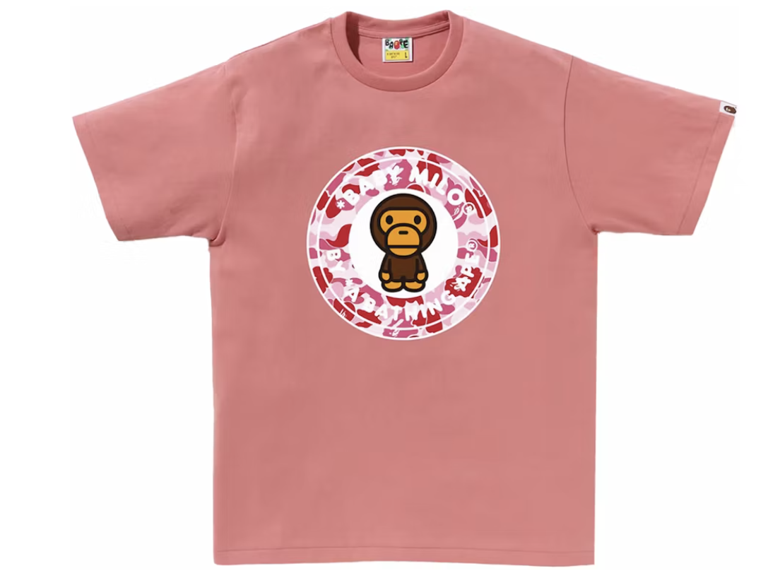 BAPE ABC Camo Milo Busy Works Pink Tee